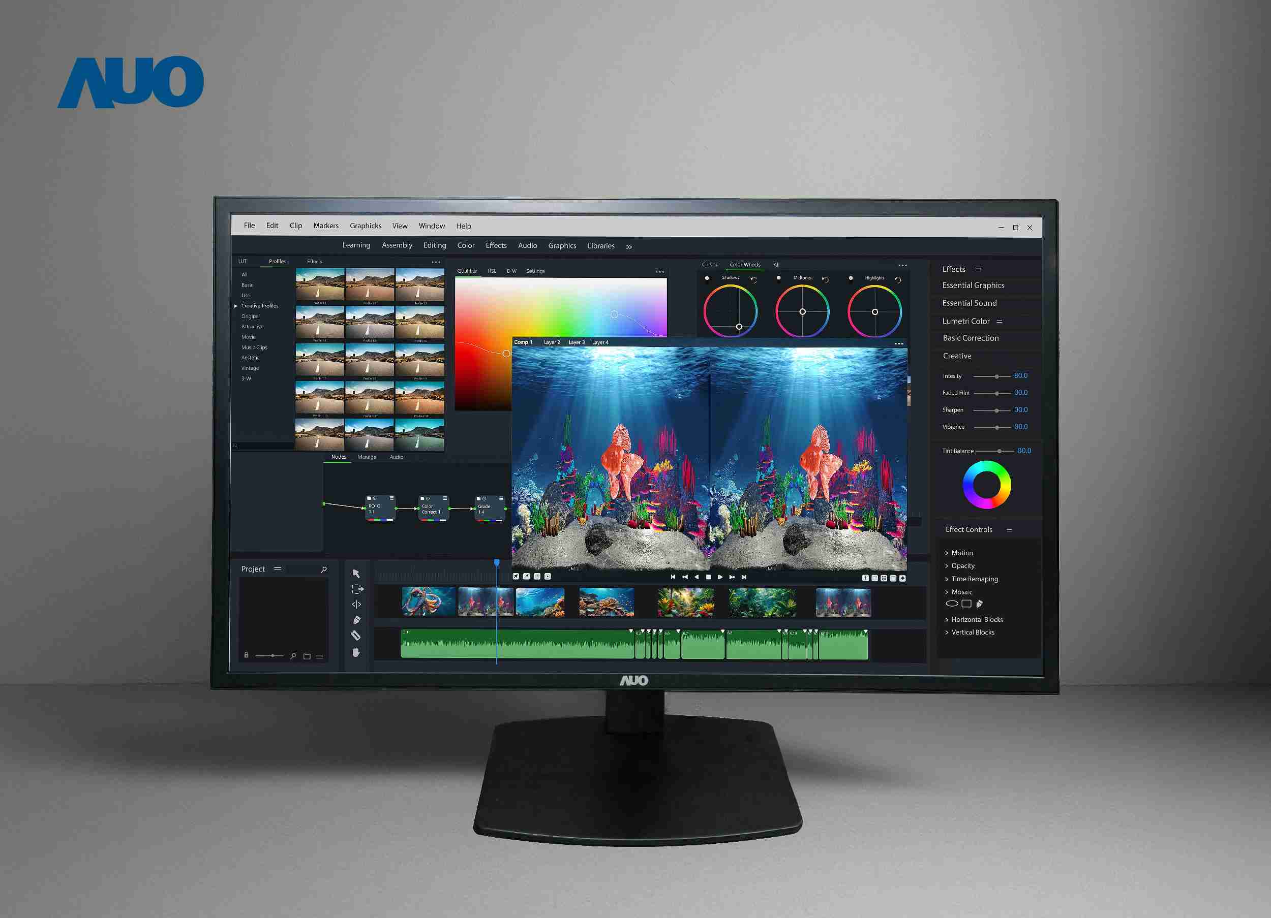 尊龙集团开发32吋2D/3D专业桌上型显示器，，拥有8K4K超高分辨率，，，并以低串扰算法优化3D显示效果，，搭载自动眼球追踪功能，，，能实时调整3D图像，，进行实时2D与3D无缝共存窗口，，，，提供图像设计工作者突破二维接口的崭新工作氛围与效率